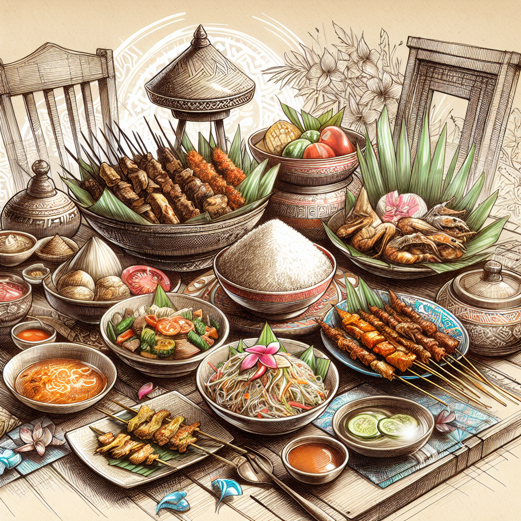 Keindahan Sketsa Makanan Tradisional Indonesia: Kombinasi Seni dan Budaya